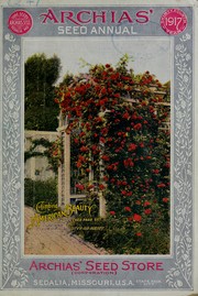 Cover of: Archias' seed annual: thirty fourth year 1917