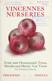 Cover of: Fruit and ornamental trees, shrubs and hardy nut trees for northern planting