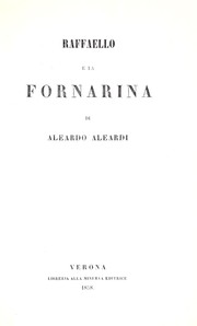 Cover of: Raffaello e la Fornarina