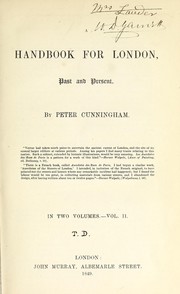 Handbook for London by Cunningham, Peter
