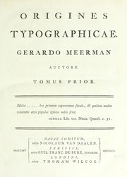 Cover of: Origines typographicae.