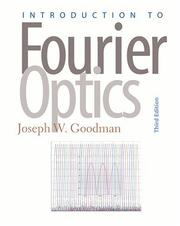 Introduction to Fourier optics by Joseph W. Goodman