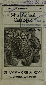 Cover of: 34th annual catalogue: strawberry plants a specialty
