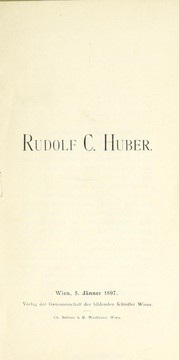 Cover of: Rudolf C. Huber: Wien, 5. Jänner 1897