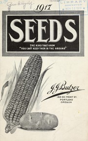 Cover of: 1917 seeds by Butzer's Seed Store