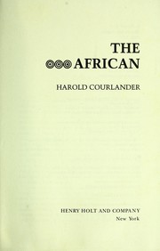 Cover of: The African by Courlander, Harold