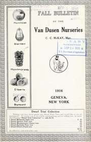 Fall bulletin of the Van Dusen Nurseries by Van Dusen Nurseries