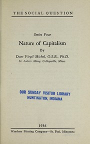 Cover of: Nature of capitalism