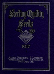 Cover of: 1917 catalogue of "sterling quality" seeds: (garden, field and flower)