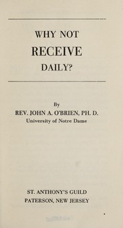 Cover of: Why not receive daily?