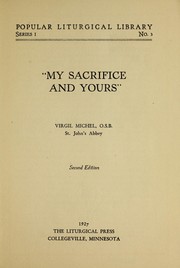 Cover of: "My sacrifice and yours"