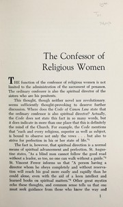 Cover of: The confessor of religious women by Kevin D. O'Rourke