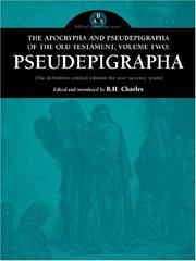 Cover of: The Apocrypha and Pseudepigrapha of the Old Testament, Volume Two by Robert Henry Charles