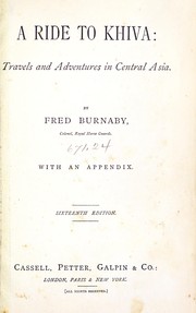 A ride to Khiva by Fred Burnaby