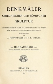 Cover of: Denkmäler griechischer und römischer Skulptur