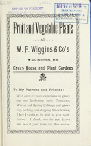 Fruit and vegetable plants by W.F. Wiggins & Co