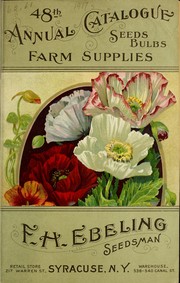 Cover of: 48th annual catalogue: seeds, bulbs, farm supplies