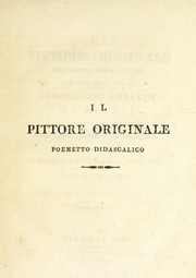 Cover of: Il pittore originale by Innocenzo Ansaldi