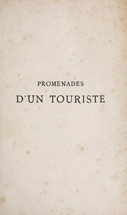 Cover of: Promenades d'un touriste