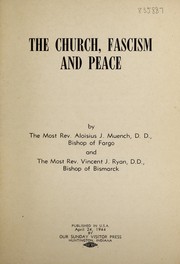 Cover of: The Church, Fascism and peace