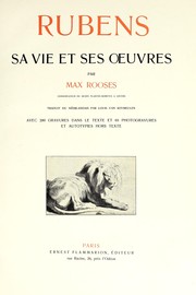 Cover of: Rubens: sa vie et ses oeuvres