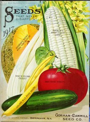 Cover of: Eighth annual catalogue of Gorman-Gammill Seed Co
