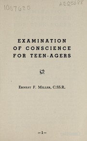 Cover of: Examination of conscience for teen-agers