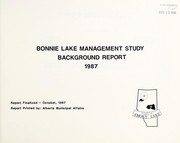 Cover of: Bonnie Lake management study: background report