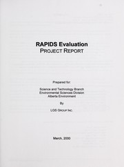 Cover of: RAPIDS evaluation project report by Alberta. Environmental Sciences Division