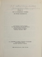 Cover of: Bioassay of tris (2,3-dibromopropyl) phosphate for possible carcinogenicity. by National Cancer Institute (U.S.). Division of Cancer Cause and Prevention.