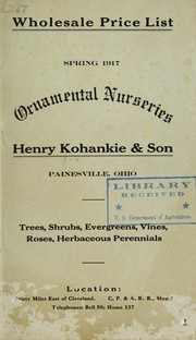 Price list by Henry Kohankie & Son