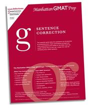 Cover of: Sentence Correction GMAT Preparation Guide (Manhattan Gmat Prep) | Manhattan GMAT Prep