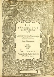 Cover of: Tragedie of Cleopatra