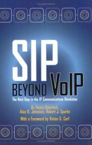 Cover of: SIP Beyond VoIP by Henry Sinnreich, Alan B. Johnston, Robert J. Sparks