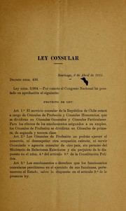 Cover of: Legislacio n consular de Chile by Chile, Chile