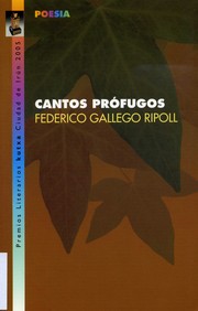 Cover of: Cantos prófugos by 
