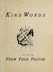 Cover of: Kind words from your pastor