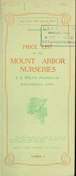 Cover of: Price list of the Mount Arbor Nurseries by Mount Arbor Nurseries