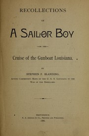 Recollections of a sailor boy by Stephen F. Blanding