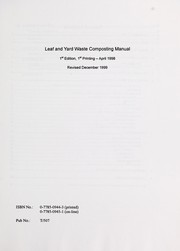 Cover of: Leaf & yard waste composting manual