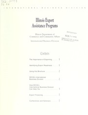 Cover of: Illinois Export Assistance Programs | Illinois. Dept. of Commerce and Community Affairs. International Business Division