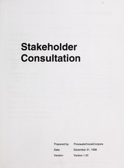 Cover of: Stakeholder consultation