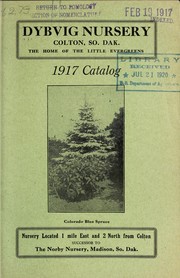 Cover of: 1917 catalog by Dybvig Nursery
