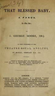 That blessed baby by J. George Moore