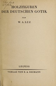 Cover of: Holzfiguren der deutschen Gotik
