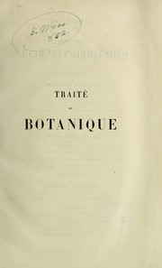 Cover of: Traité de botanique