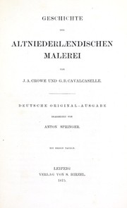 Cover of: Geschichte der altniederlaendischen Malerei