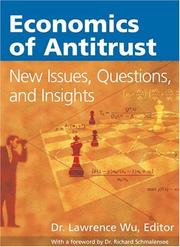 Cover of: Economics of Antitrust by Lawrence Wu