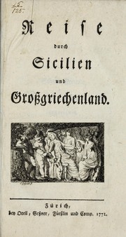 Cover of: Reise durch Sicilien und Grossgriechenland