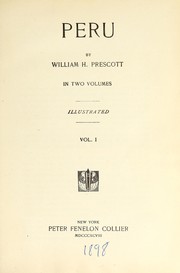 Cover of: Peru by William Hickling Prescott